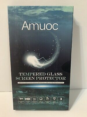 Photo 1 of Amuoc 3 Pk Tempered Glass Screen Protector for iPhone 13/ iPhone 13 Pro --- 3 pack 

