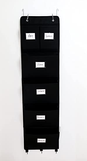 Photo 1 of Hanging Storage Door Offices Organizer with 6 Pockets in The Front and 4 Pockets in The Back --- 14 x 50 inches 
