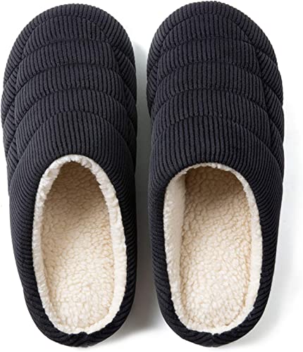 Photo 1 of ULTRAIDEAS Men's Cozy Slip On Memory Foam Slippers, Men's House Slippers with Plush Fleece Lining
Size: XXL 13-14