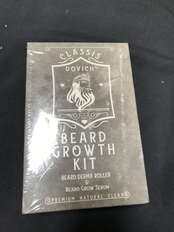 Photo 3 of 2 IN 1 Beard Growth Kit for Men?Gifts for Men?Beard Growth Serum and Beard Roller - Nourishes Beard and Activates Collagen to Improve Beard Hair Growth ---- FACTORY SEALED 
