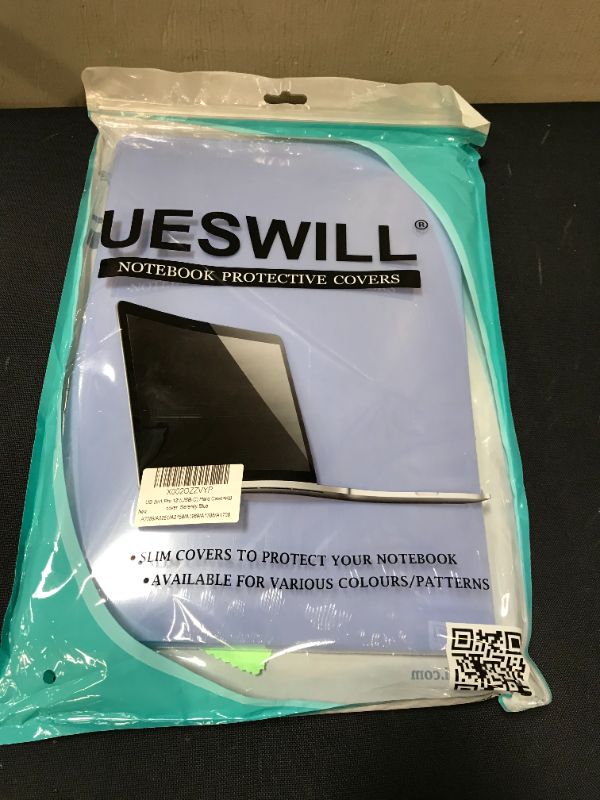 Photo 2 of UESWILL Compatible with MacBook Pro 13 inch (2022-2016) Model A2338 (M1) A2289 A2251 A2159 A1989 A1706 A1708, with Touch Bar USB-C, Hard Case with Black Keyboard Cover, Serenity Blue
