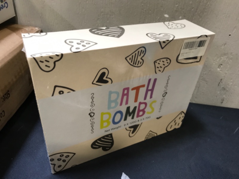 Photo 2 of Bath Bombs Gift Set 12?Bath Bomb for Women Kids?Contains Organic Natural Essential Oils, Bubble Bath,Best Birthday Gift, Valentine's Day Gifts, Mother's Day Gifts, Christmas Gifts
--- Factory sealed ----