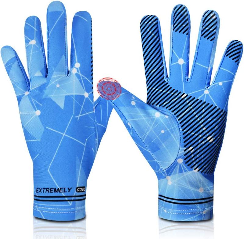 Photo 1 of Cycling Fishing Gloves,UV Protection Full Finger Touch Screen Cooling Gloves UPF50+ Sun Gloves,Non-Slip Gym Gloves for Kayaking,Paddling,Fitness,Workout,Driving,Golf Men&Women
