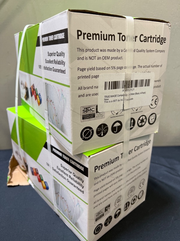 Photo 2 of TRUE IMAGE Compatible Toner Cartridge Replacement for HP 26A CF226A 26X M426 Laserjet Pro M402n M402dw M402dn M402 MFP M426fdw M426fdn M426dw CF226X Printer (Black, 4-Pack)
