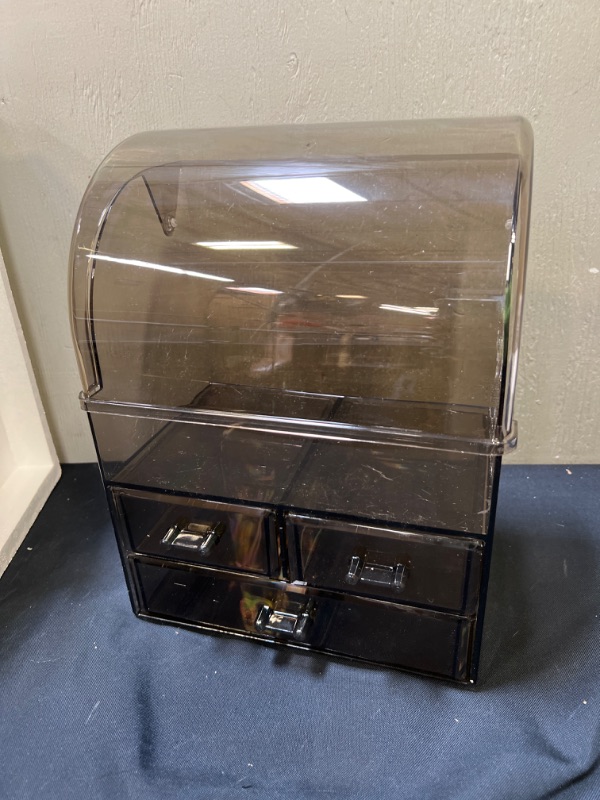 Photo 1 of Clear Brown Organizer, For Bathroom, Desk, Home, ETC.--DAMAGE TO PACKAGING--