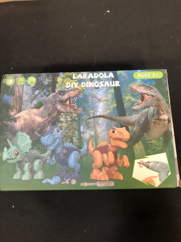 Photo 1 of Laradola Dinosaur Toys, Construction Building Kids Toys with Electric Drill,