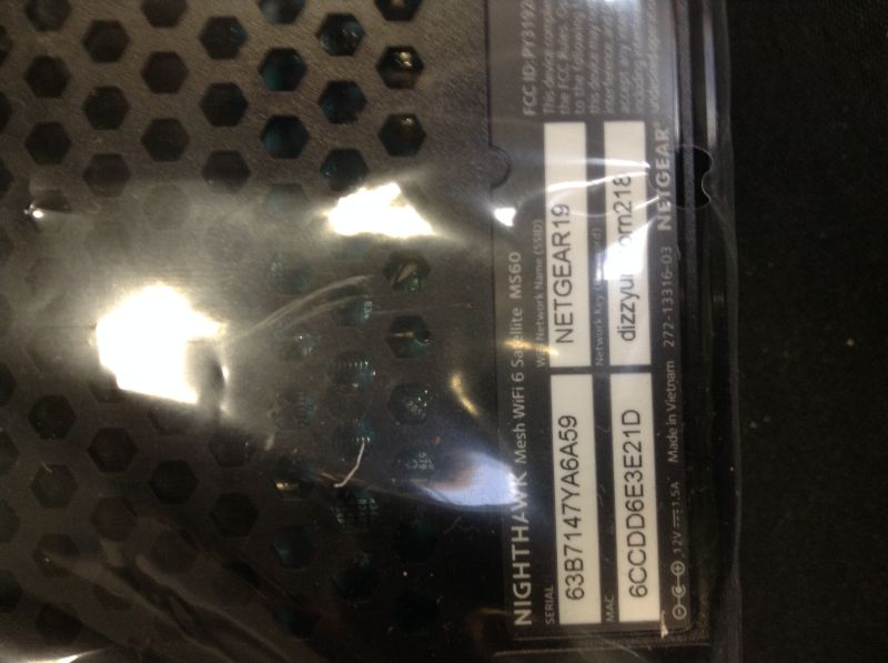 Photo 3 of NETGEAR Nighthawk Whole Home Mesh WiFi 6 System (MK62) - AX1800 router with 1 satellite extender, coverage up to 3,000 sq. ft. and 25+ devices

