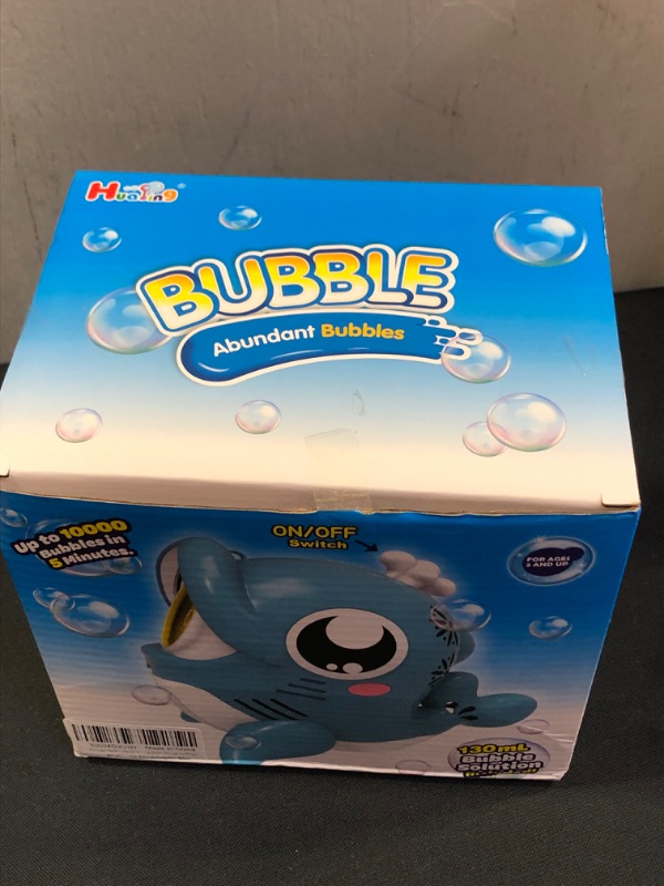 Photo 2 of Bubble Machine - Bubble Blower for Kids & Toddlers - Automatic Dolphin Bubble Makers for Big Bubbles 2000+ Bubbles Per Minute - Party Favors Birthday Gifts
FACTORY SEALED