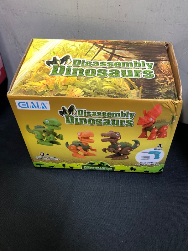 Photo 2 of Dinosaur Toys for Kids, Take Apart Dinosaur Toys & Figure Play Mat & Electric Drill, Realistic Educational Dinosaur Toys, for Kids Age 3 4 5 6 7 8 Year Old (4 Pack)
FACTORY SEALED