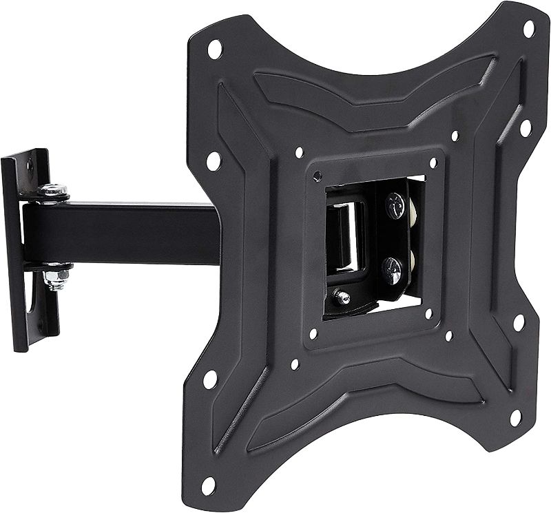 Photo 1 of Amazon Basics Single Arm Swivel and Tilt TV Wall Mount, fits TVs 23-50" up to 44lbs  ---factory sealed -- 
