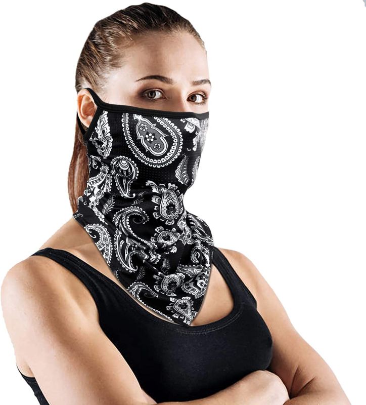 Photo 1 of YOSUNPING -Colorful Paisley Pattern Neck Gaiter Face Mask for Cycling Outdoor Sports