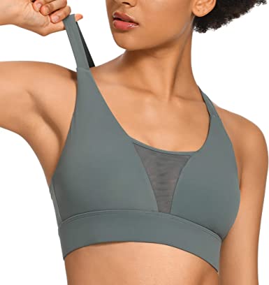 Photo 1 of WOWENY High Impact Sports Bra for Women with Removable Cups Firm Support Yoga Bras Workout Fitness Wirefree Running Tops