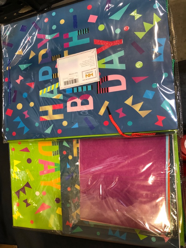 Photo 1 of 2 packs of hangnuo happy birthday gift bags 