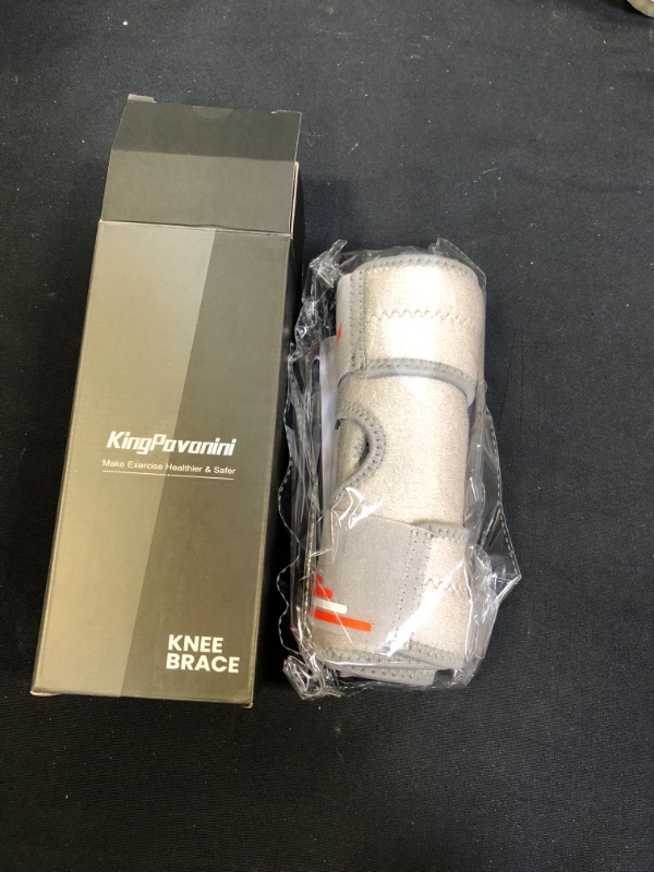 Photo 1 of kingpovonini knee brace light grey ---size Large---