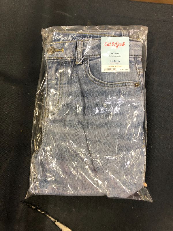 Photo 2 of plusBoys' Stretch Skinny Fit Jeans - Cat & Jack Medium Blue 12 Husky
