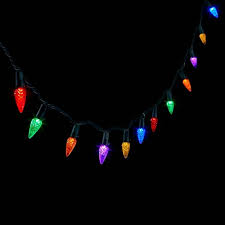 Photo 1 of 200ct LED C6 Faceted Christmas String Lights Multicolor with Green Wire - Wonder
