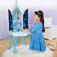 Photo 1 of Disney Frozen 2 Elsa s Enchanted Ice Vanity Includes Lights Iconic Story Moment
