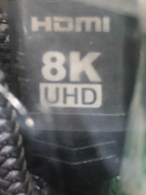 Photo 2 of TWO PACK HDMI 8K UHD NYLON BRAIED CABLES