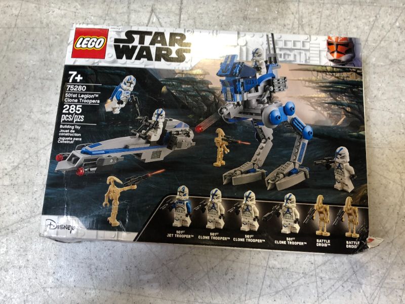 Photo 3 of LEGO Star Wars 501st Legion Clone Troopers 75280 Building Kit (285 Pieces)---BOX AS SOME DAMAGE FROM EXPOSURE---