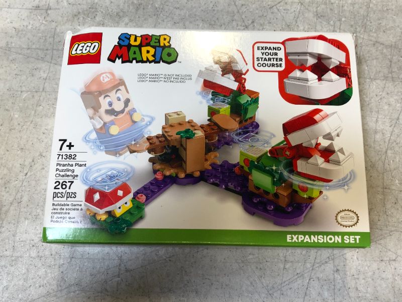Photo 3 of LEGO Super Mario Piranha Plant Puzzling Challenge Expansion Set 71382 Building Kit (267 Pieces)---BOX HAS SOME DAMAGE FROM EXPOSURE---