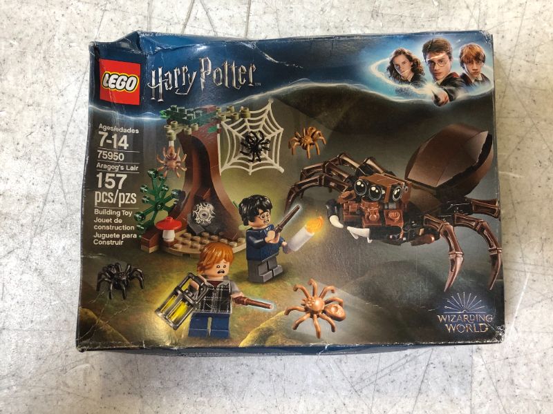 Photo 2 of LEGO Harry Potter and The Chamber of Secrets Aragog's Lair 75950 Building Kit (157 Pieces)---BOX HAS SOME DAMAGE FROM EXPOSURE---