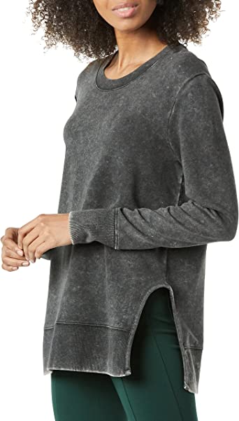 Photo 1 of Daily Ritual Women's Long-Sleeve Crewneck Sweatshirt with Side Cutouts---XXL---
