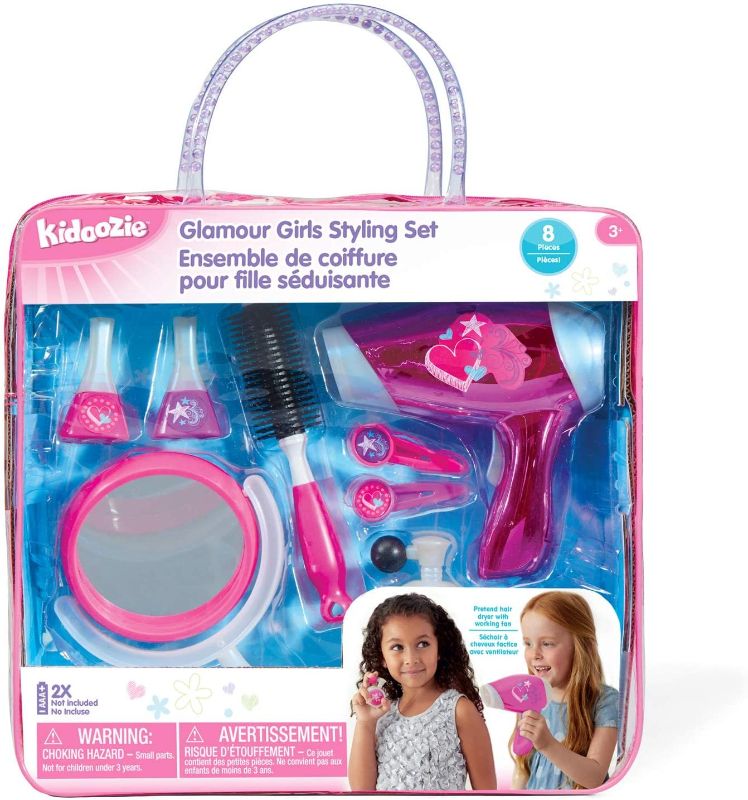 Photo 1 of Kidoozie Glamour Girls Styling Set - Pretend Play Hair and Cosmetics Set for Children
