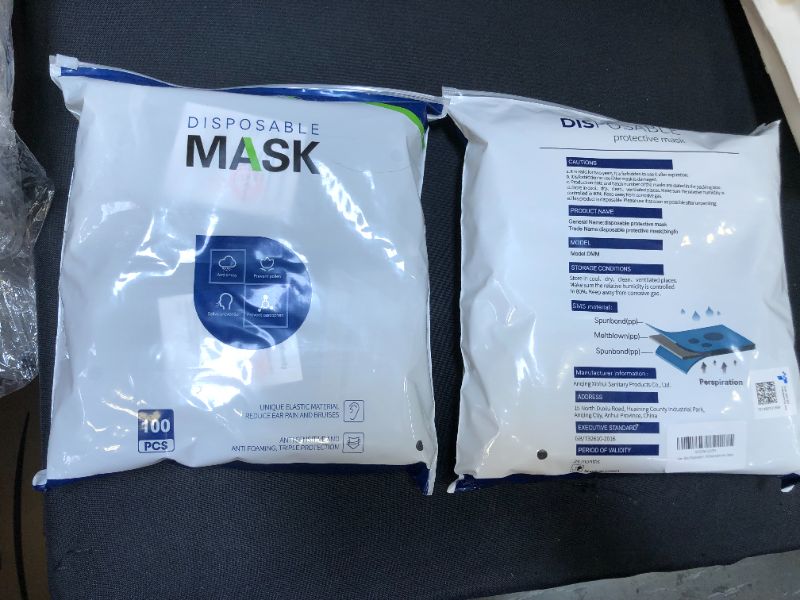 Photo 2 of 200.pcs Disposable Face Mask Cover Pack 