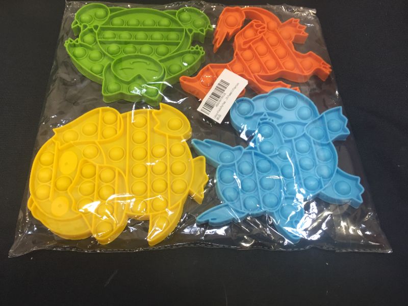 Photo 1 of 4 Packs Pop Poop Toy, Animal Sensory Anxiety Stress Relief Satisfying ADHD Cheap Bubble Po Popper Set, Gift Poppop It Fidgettoys
