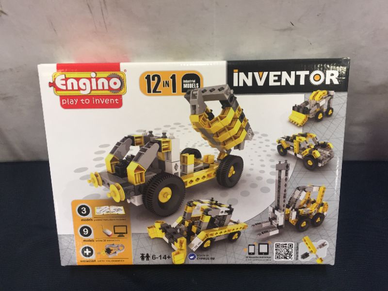 Photo 1 of Engino ENG-1234 Inventor 12 Model Industrial Kit--brand new factory sealed---
