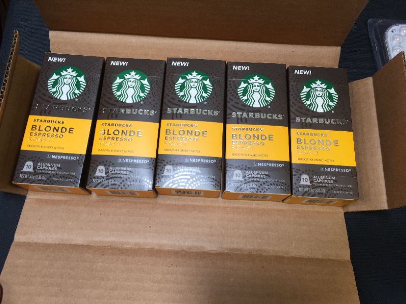 Photo 2 of *NEW* Starbucks Nespresso Blonde Espresso Roast Capsules BB:06-09-2022
