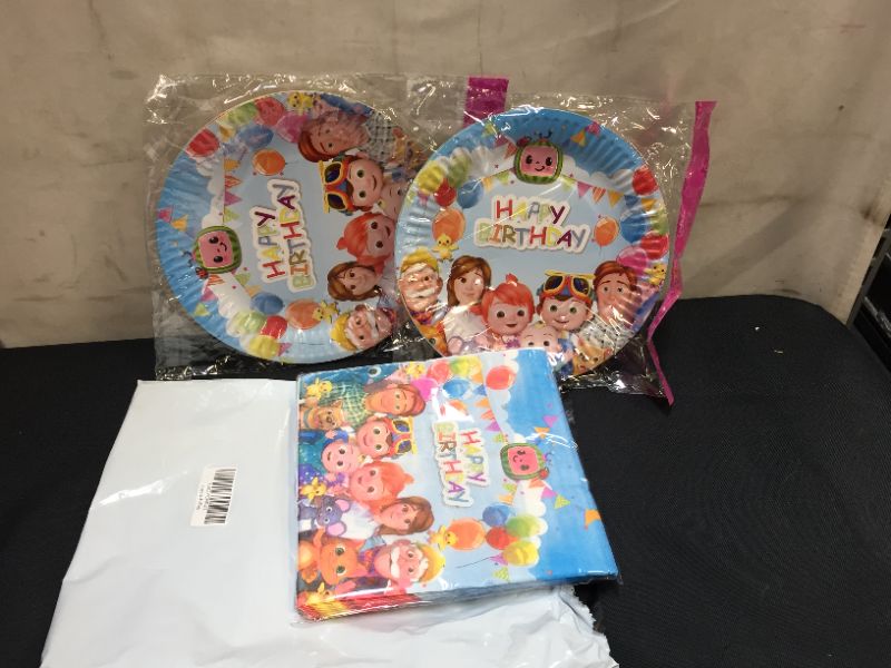 Photo 2 of 40 Pcs Birthday Party Supplies,20 Plates and 20 Napkin for Birthday Party Decoration(Birthday)
