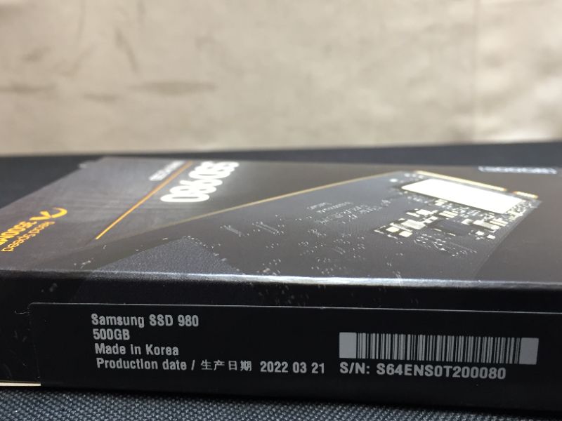 Photo 3 of Samsung 980 PCIe 3.0 NVMe Gaming SSD 500GB (MZV8V500B/AM) brand new factory sealed
