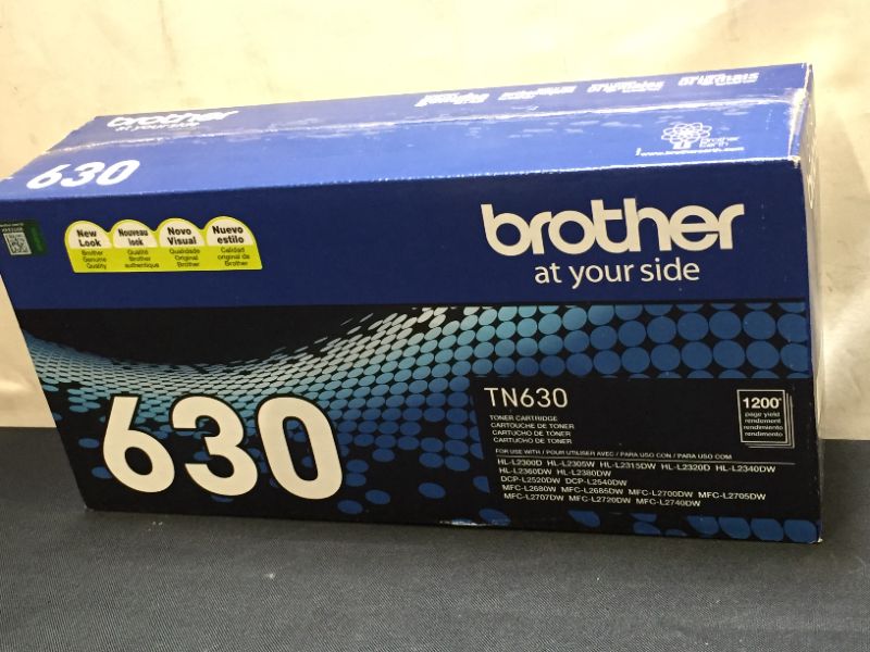 Photo 4 of Brother Genuine Standard Yield Toner Cartridge, TN630, Replacement Black Toner, Page Yield Up To 1,200 Pages, Amazon Dash Replenishment Cartridge