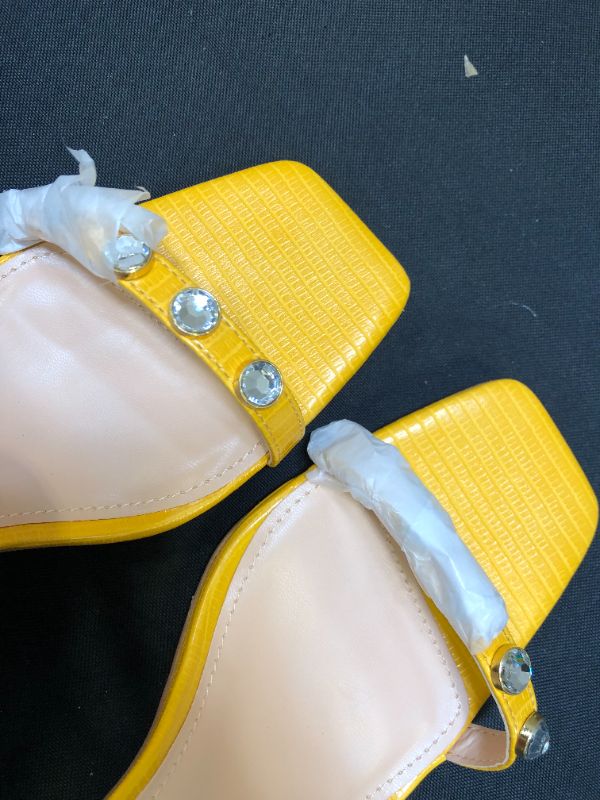 Photo 6 of VETASTE WOMEN SLIM FLATS (HEEL WEDGES) SIZE 11 YELLOW 