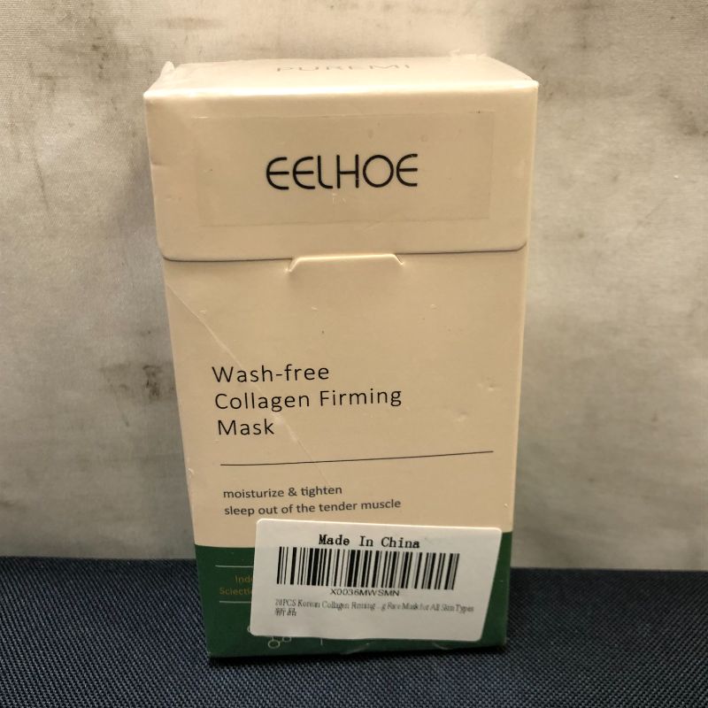 Photo 3 of 20PCS Korean Collagen Firming Mask, Firming Sleeping Mask,Protein Firming Anti-Aging Face Mask,Portable No-Wash Sleeping Face Mask for All Skin Types Men Women