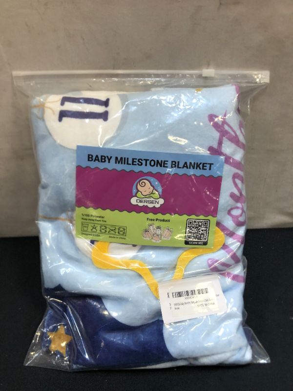 Photo 2 of DERSEN BABY MILESTONE BLANKET GROWTH CHART NEVER OPENED, BRAND NEW