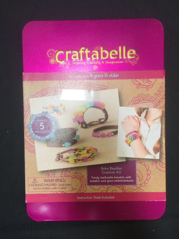 Photo 2 of Craftabelle – Boho Baubles Creation Kit – Bracelet Making Kit – 101pc Jewelry Set with Beads – DIY Jewelry Kits for Kids Aged 8 Years +
2 PACK
