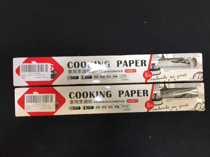 Photo 1 of 2 PCS PARCHMENT PAPER (WHITE) WITH PRINT