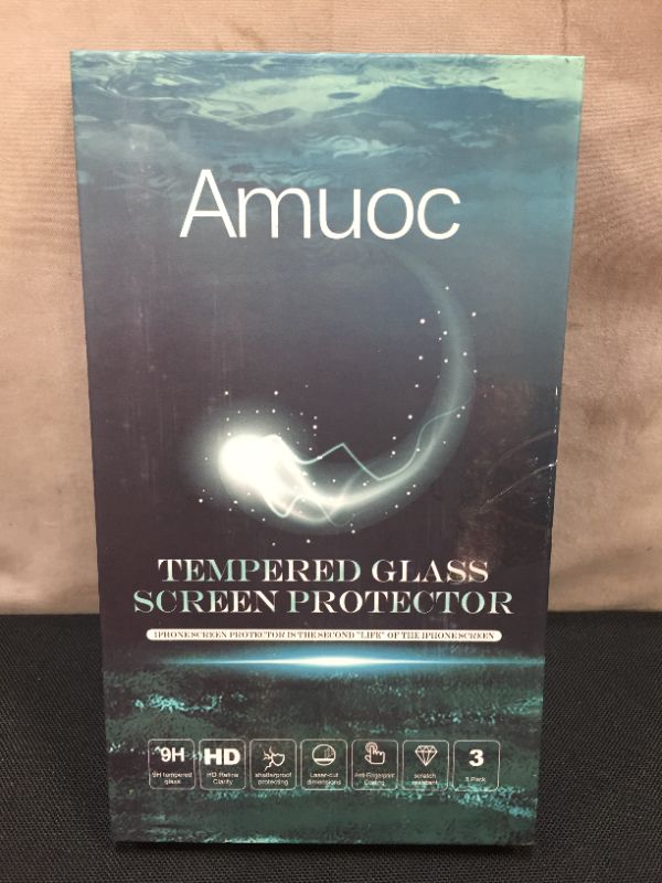 Photo 1 of AMUOC TEMPERED GLASS SCREEN PROTECTOR IPHONE 13 SCREEN