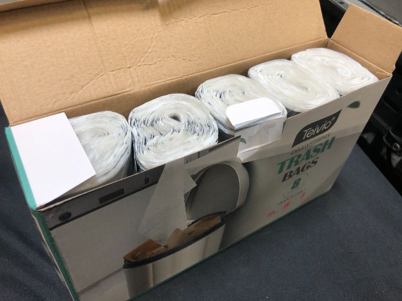 Photo 1 of 8 Gallon 150pcs Strong Drawstring Trash Bags Garbage Bags by Teivio 
