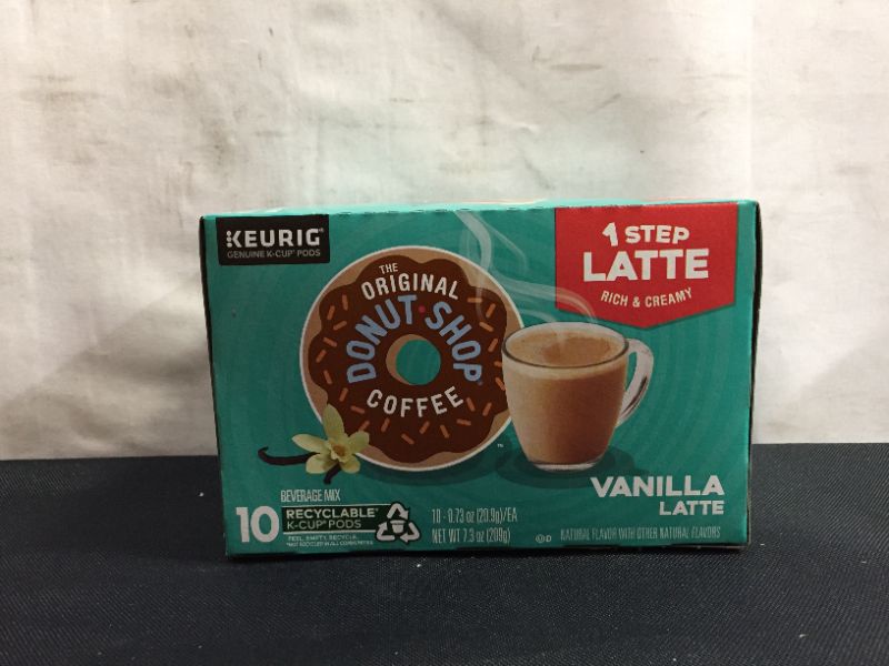 Photo 2 of 1 pack The Original Donut Shop Vanilla Latte, Keurig K-Cup Single Serve Pods, Flavored Coffee Pods, 60 Count BB:06-Apr-2022