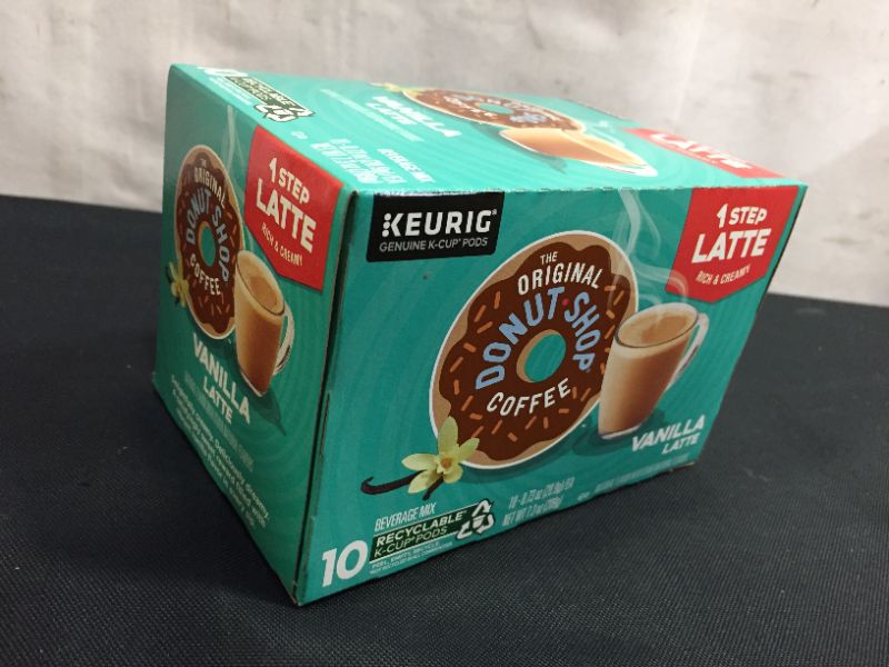 Photo 4 of 1 pack The Original Donut Shop Vanilla Latte, Keurig K-Cup Single Serve Pods, Flavored Coffee Pods, 60 Count BB:06-Apr-2022