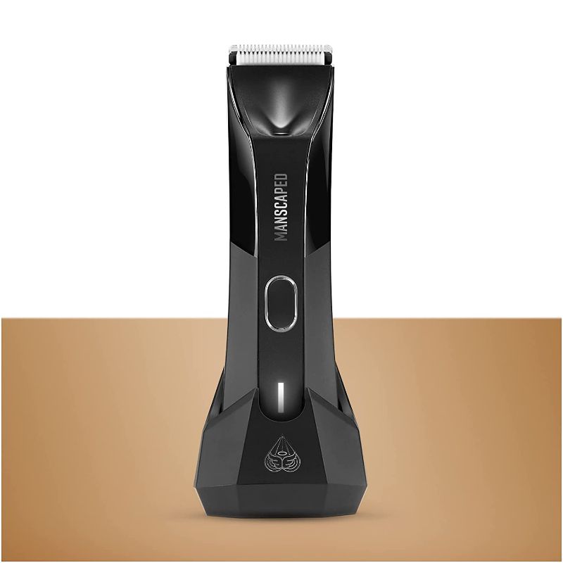 Photo 1 of MANSCAPED™ Electric Groin Hair Trimmer, The Lawn Mower™ 4.0, Replaceable SkinSafe™ Ceramic Blade Heads, Waterproof Wet / Dry Clippers, Rechargeable, Wireless Charging, Ultimate Male Hygiene Razor
