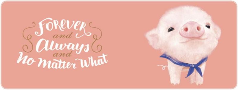 Photo 1 of Large Gaming Mouse Pad with Nonslip Base-31.5x11.8x0.15 Inch|Extended XXL Size, Heavy|Thick, Comfy, Foldable Mat for Desktop, Laptop, Keyboard, Consoles & More (Cute Pig)
