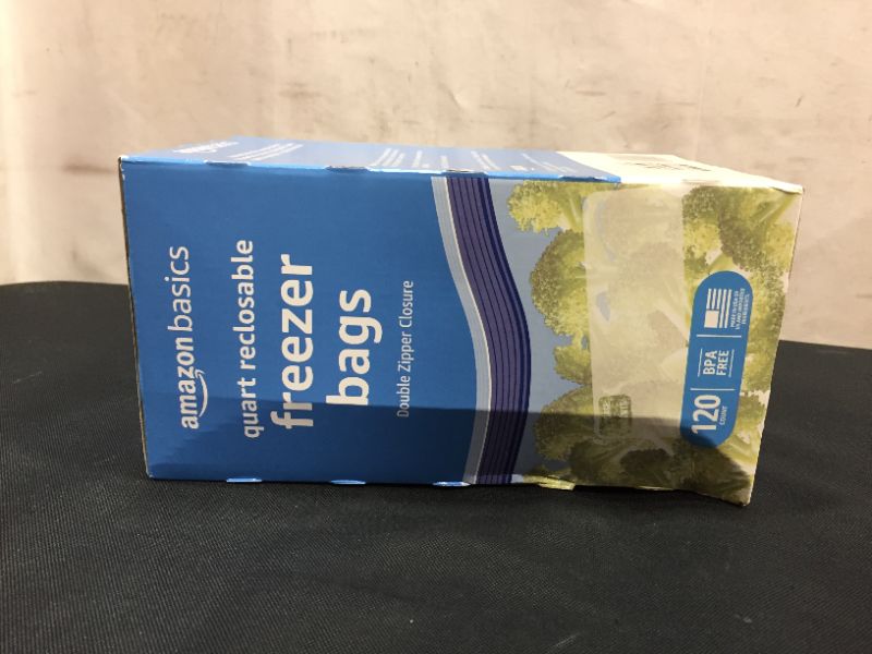 Photo 1 of  Amazon Basics Freezer Gallon Bags, 120 Count 