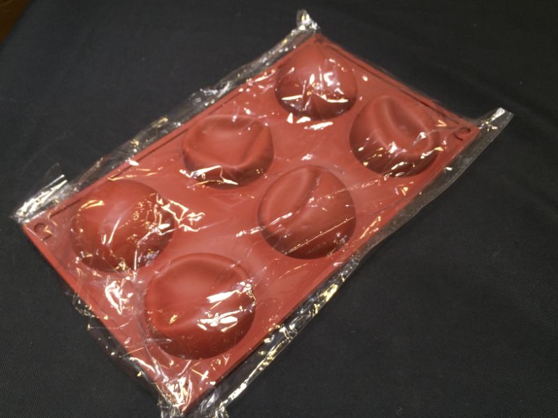 Photo 2 of 2 Pcs Silicone Molds for Chocolate - BPA Free, Food Grade Hot Chocolate Bomb Mold, Heat Resistant, Non-Sticky and Flexible, For Ice Cream, Cakes, Candy and Patties.