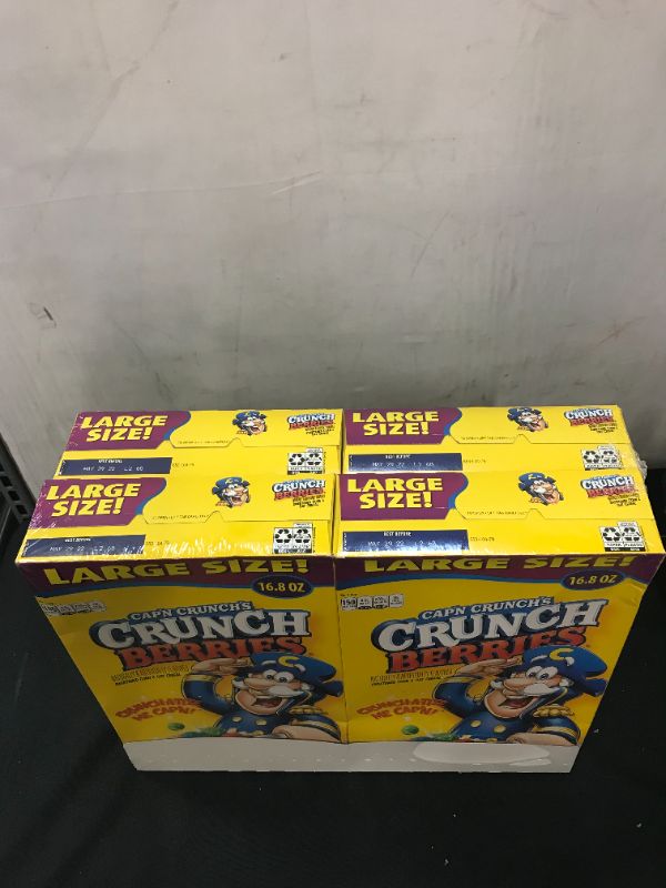 Photo 2 of 4 pack of cap n crunch berries 16.8 oz ( 05/29/2022)