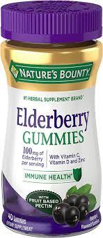 Photo 1 of  Elderberry Gummies by Nature's Bounty, Dietary Supplement   - 100MG  40 gummies Exp---08-2023