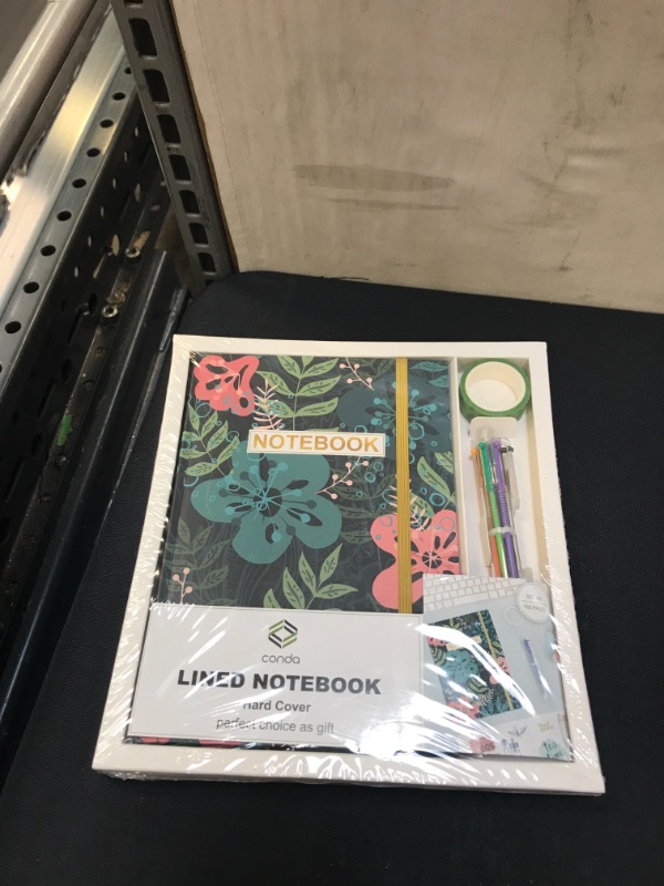 Photo 1 of Conda Notebook Set Ruled Lined Journal, A5, 80 Sheet Hardcover Strong Twin-Wire Binding with Premium Paper with Ballpoint Pen, Washi Tape
